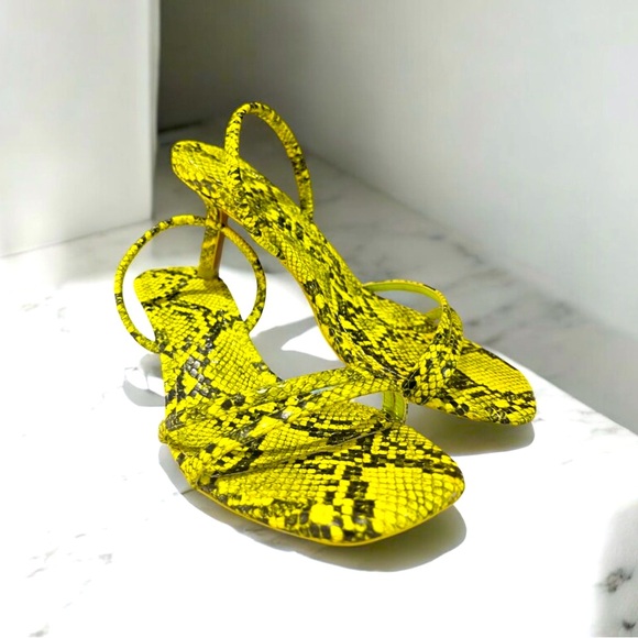 ZARA Size EU36 Yellow color snake pattern. - Picture 5 of 6